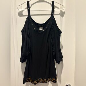 Vintage Y2K baby phat off the shoulder studded tank top